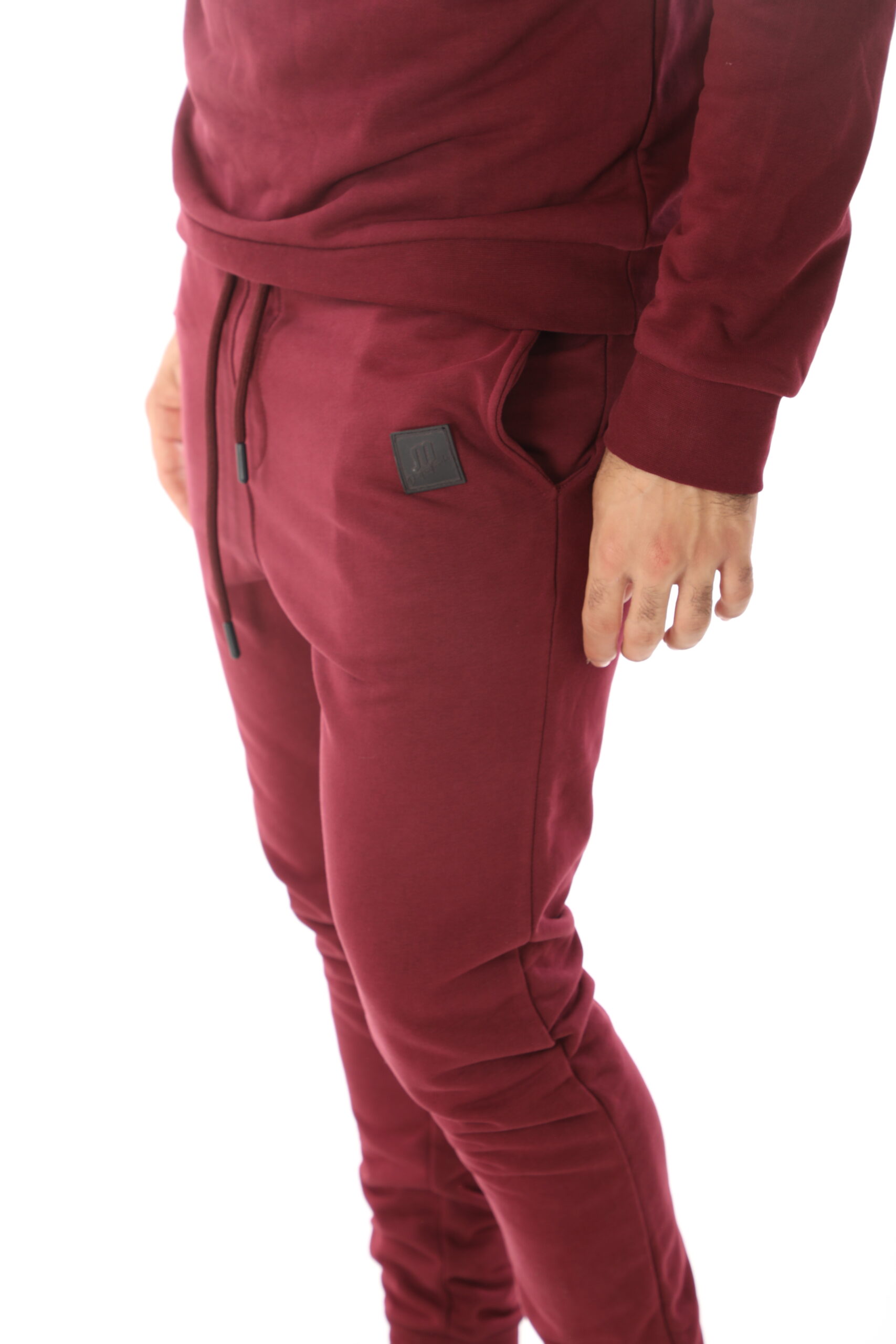 Survêtement Essential – Blanc & Bordeaux – Image 5